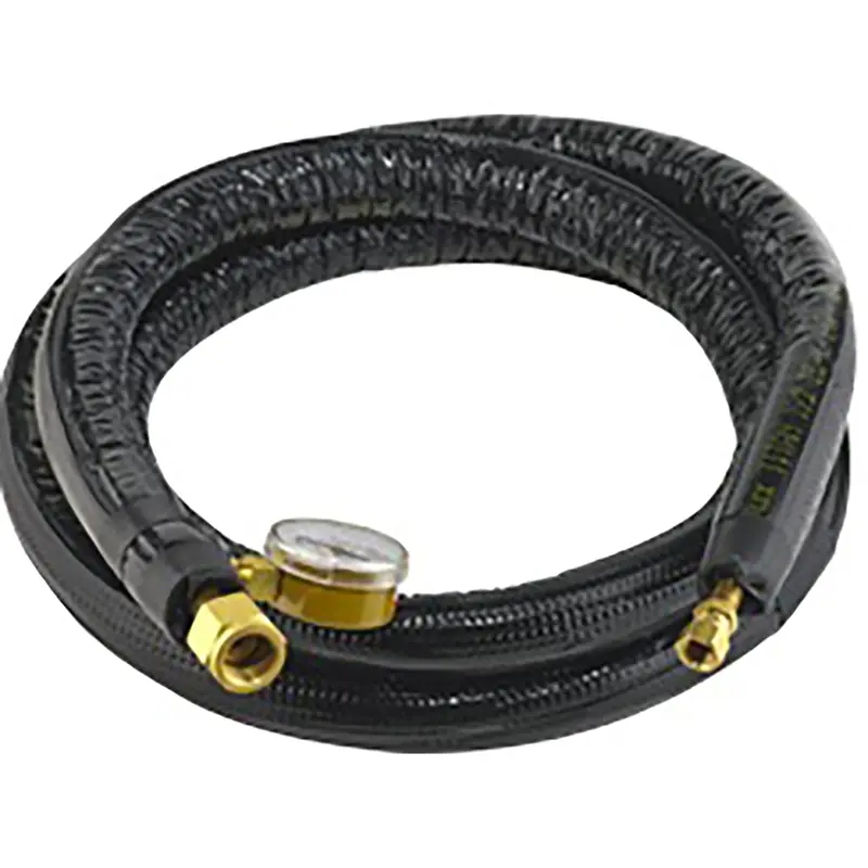 MDG 10 Foot Input High Pressure Refrigerated Liquid CO2 Hose with Gauge