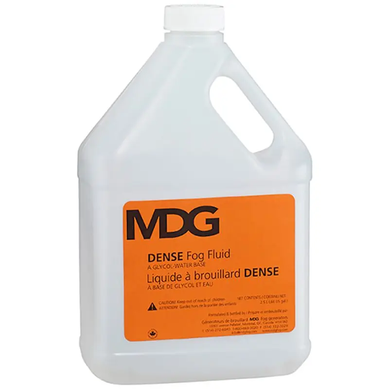 MDG 2.5 Litre Bottle of Dense Fog Fluid - Orange label