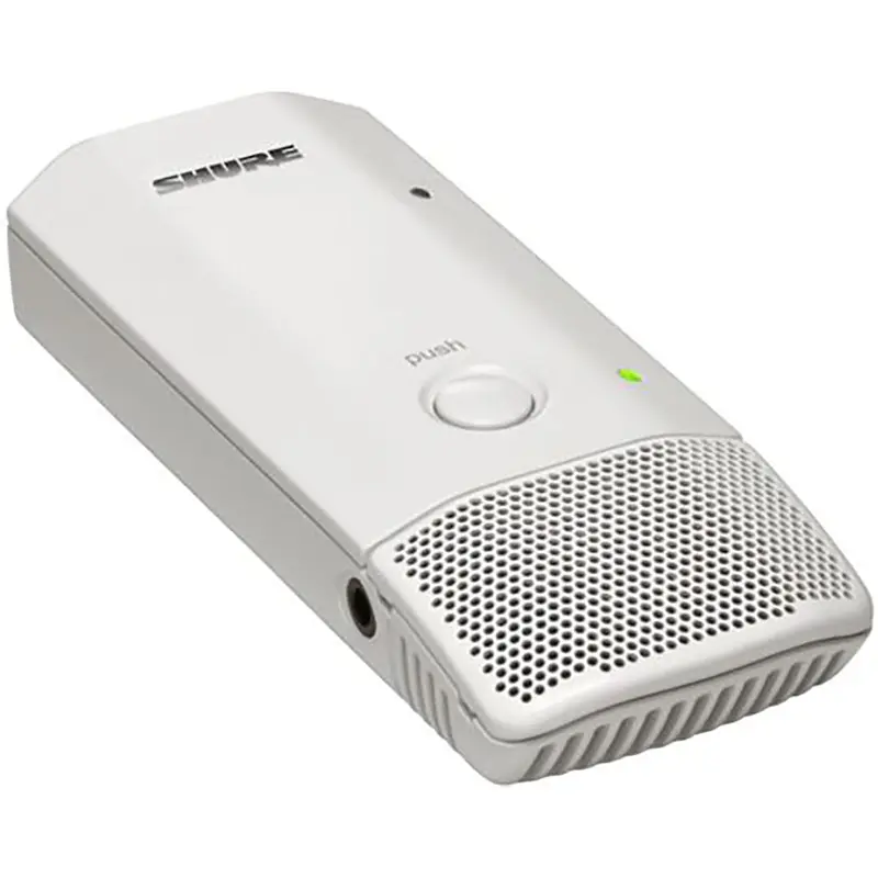 Shure MXW6W/C=-Z10 Boundary Transceiver - Cardioid with Z10 Frequency Band - White