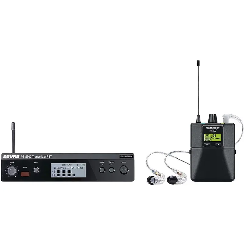 Shure P3TRA215CL-H20 Wireless Personal Monitor System Set - H20 Band