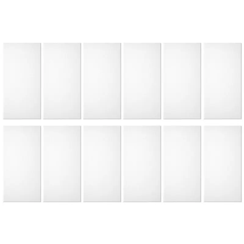 Primacoustic E121-1224-21 EcoScapes Beveled 12 x 24 x 1 Inch Acoustic Panel - Glacier - 12 Pack