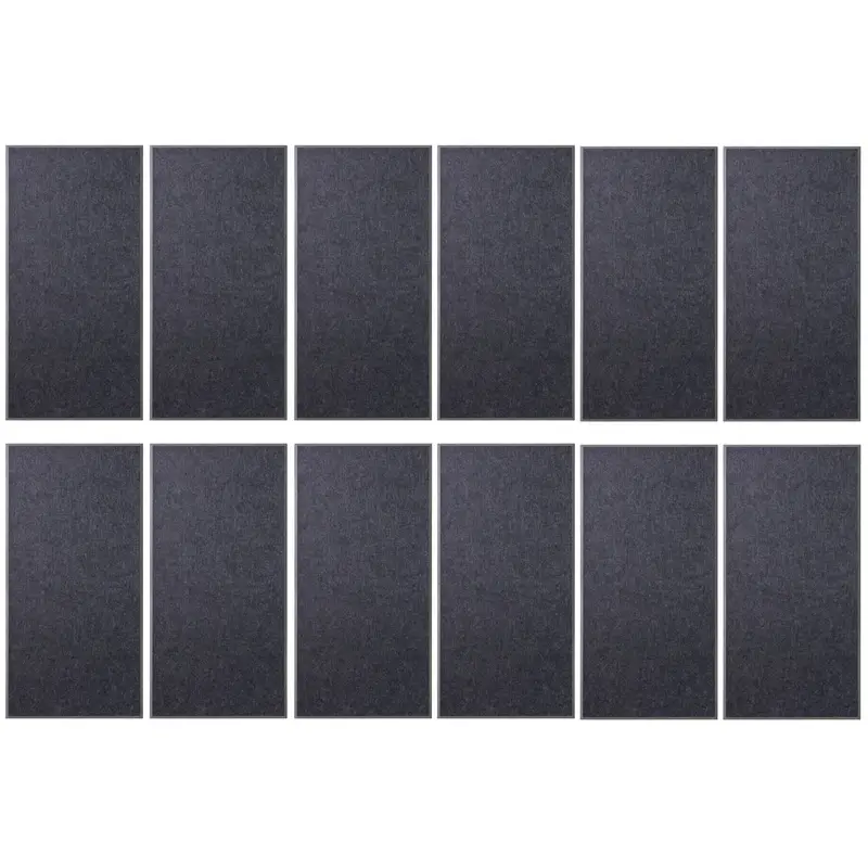 Primacoustic E121-1224-23 EcoScapes Beveled 12 x 24 x 1 Inch Acoustic Panel - Slate - 12 Pack
