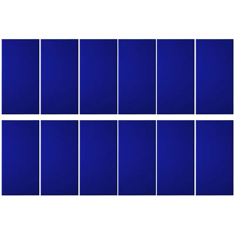 Primacoustic E121-1224-25 EcoScapes Beveled 12 x 24 x 1 Inch Acoustic Panel - Cobalt - 12 Pack