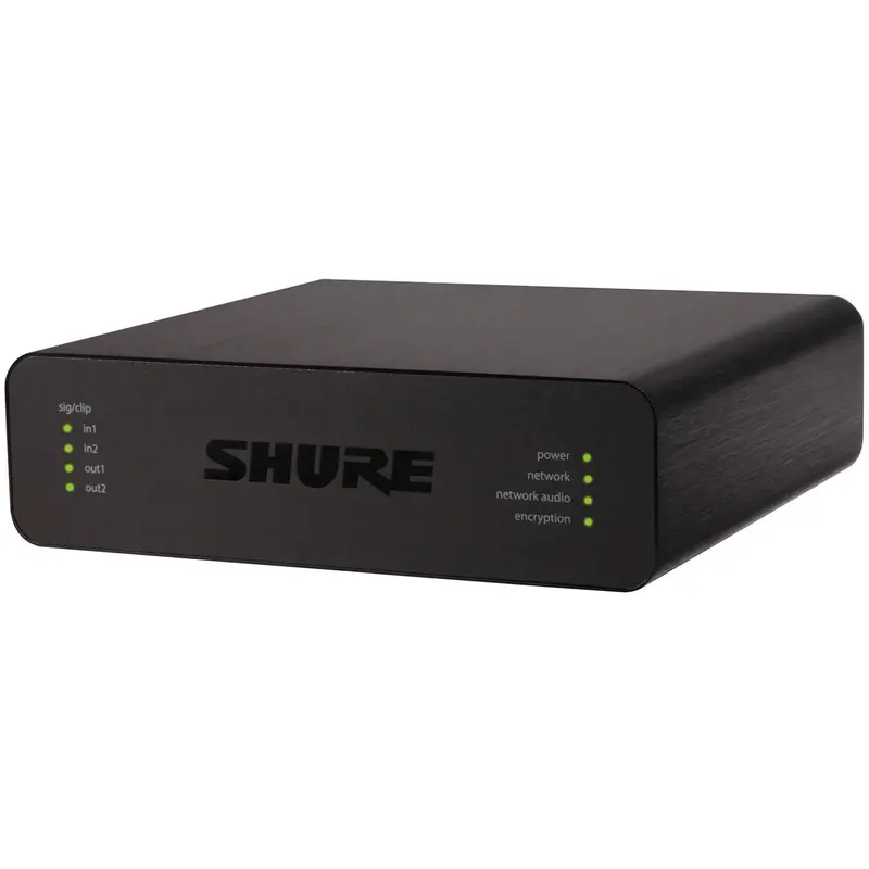 Shure ANI22-BLOCK 2 Channel In/2 Channel Out Block Connector Audio Network Interface with Dante