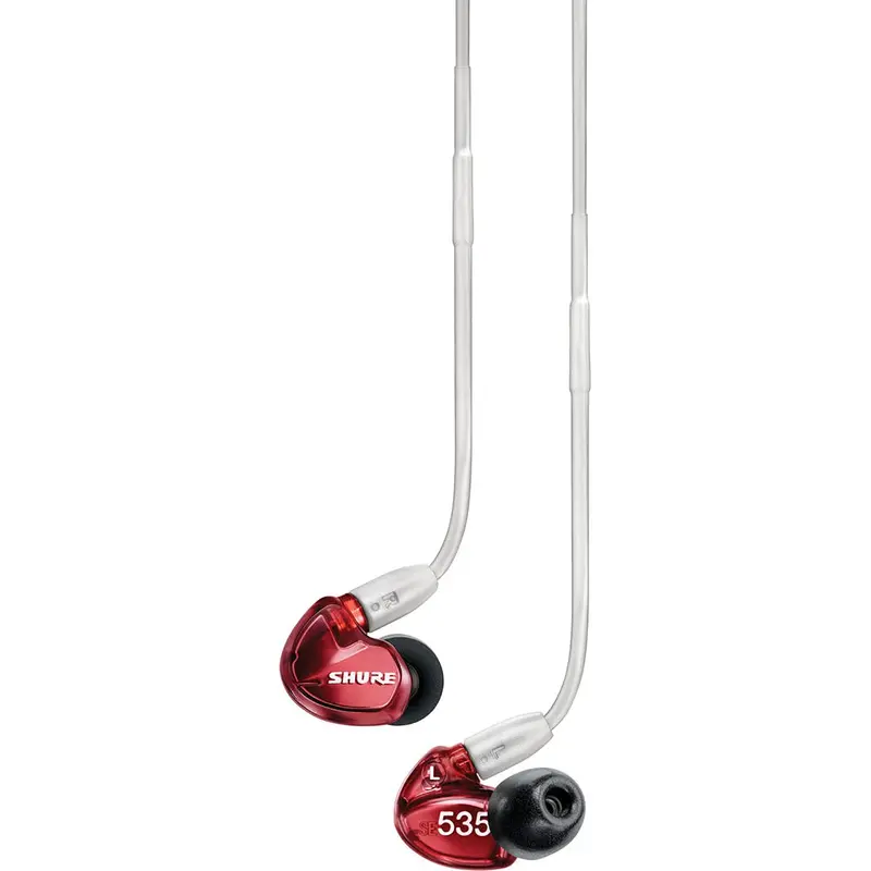Shure SE535LTD Sound Isolating In-Ear Monitor Earphones - Red