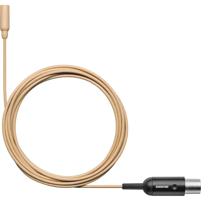 Shure TL47T/O-MTQG-A TwinPlex Omnidirectional Lavalier Microphone - MTQG with Accessories - Tan