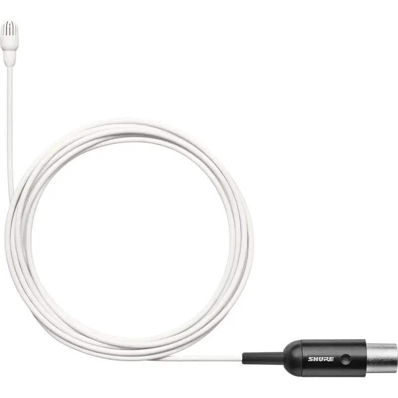 Shure TL47W/O-MTQG TwinPlex Subminiature Omnidirectional Lavalier Microphone with MTQG Plug - White