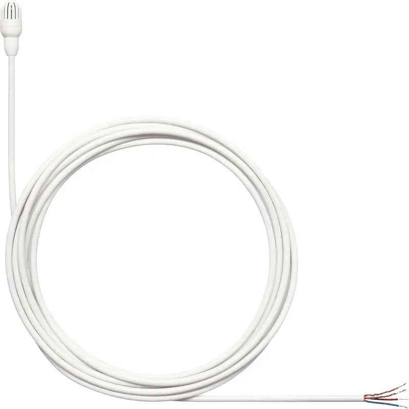 Shure TL47W/O-NC-A TwinPlex Omnidirectional Lavalier Microphone - Bare Wire with Accessories - White