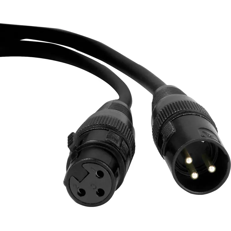 Accu-Cable AC3PDMX3PRO 3 Foot 3-Pin Pro XLR DMX CABLE with Neutrik Plug