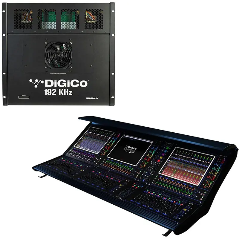 DiGiCo Quantum 338 Digital Mixing Console SD Package - MADI and One Multi-Mode Optics HMA