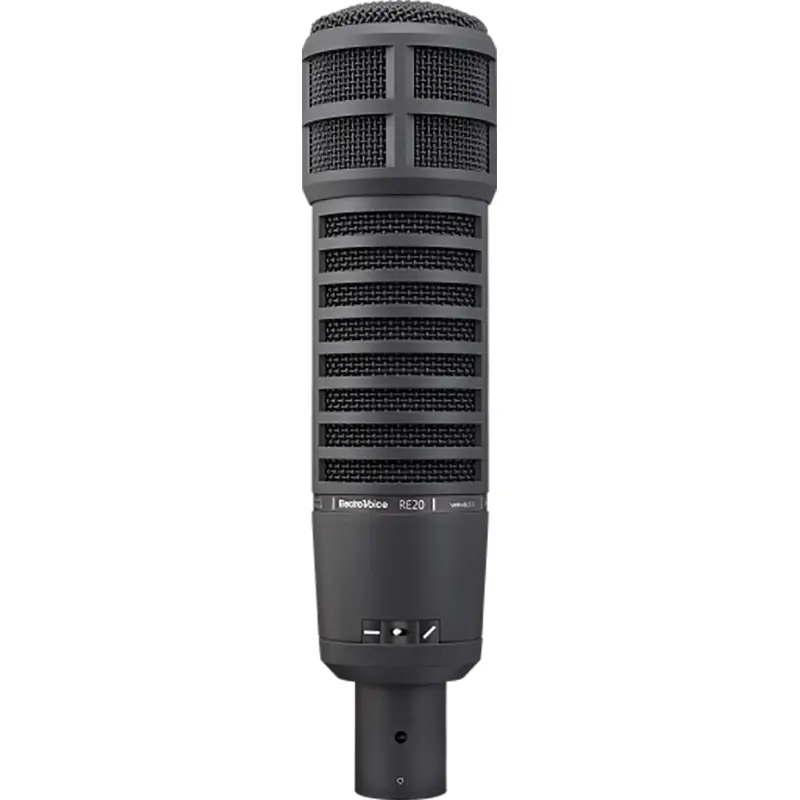 Electro-Voice RE20-BLACK Broadcast Announcers Microphone with Variable-D - Black