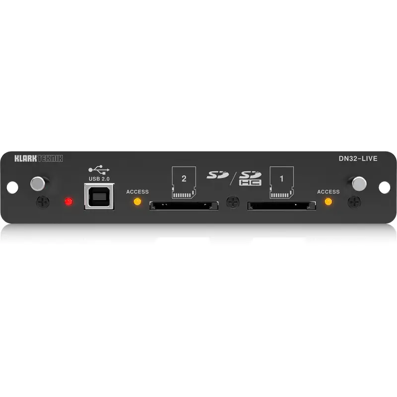 Klark Teknik DN32LIVE 32 x 32 Channel SD_SDHC and USB Interface Card for X32 and M32