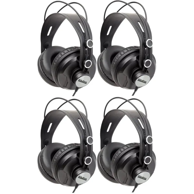 Solena Professional Monitoring Headphones - 4 Pack