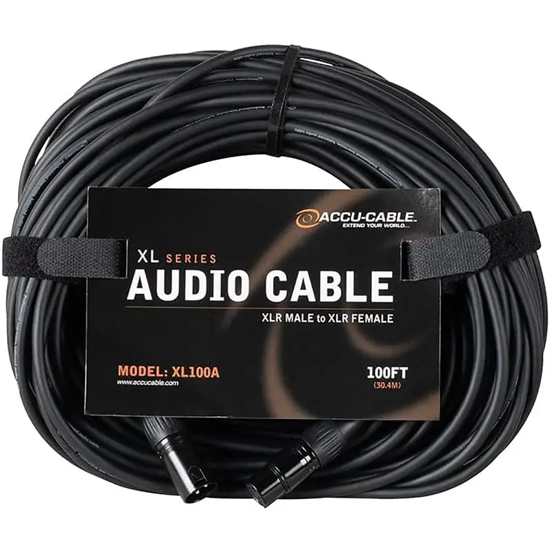 Accu-Cable XL100A 100-Foot XLR Audio Cable