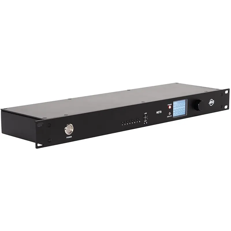 ADJ American DJ NET-8 Rackmount 4-Port DMX over Ethernet Node with Wired Digital Network
