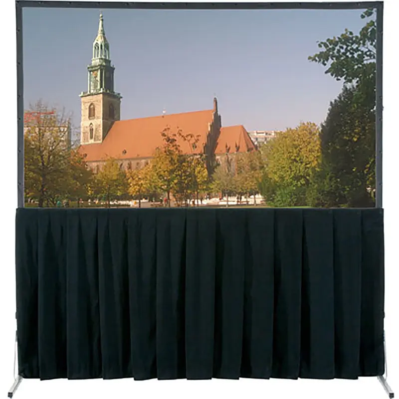 DALITE 39399 Fast Fold Ultra Velour Skirt Drape for 8 x 14-Foot Screens