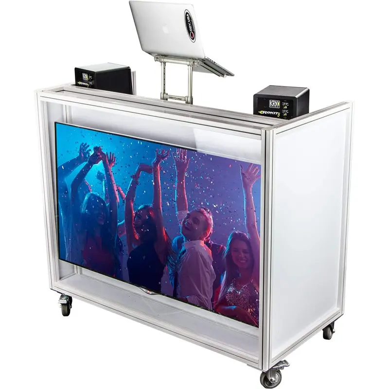 Odyssey MVDJ65W Majestic Rolling VDJ Booth 65-inch