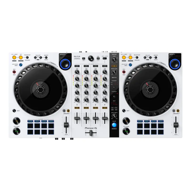 Pioneer DJ DDJ-FLX6 4-Channel Multi-Platform DJ Controller (White)