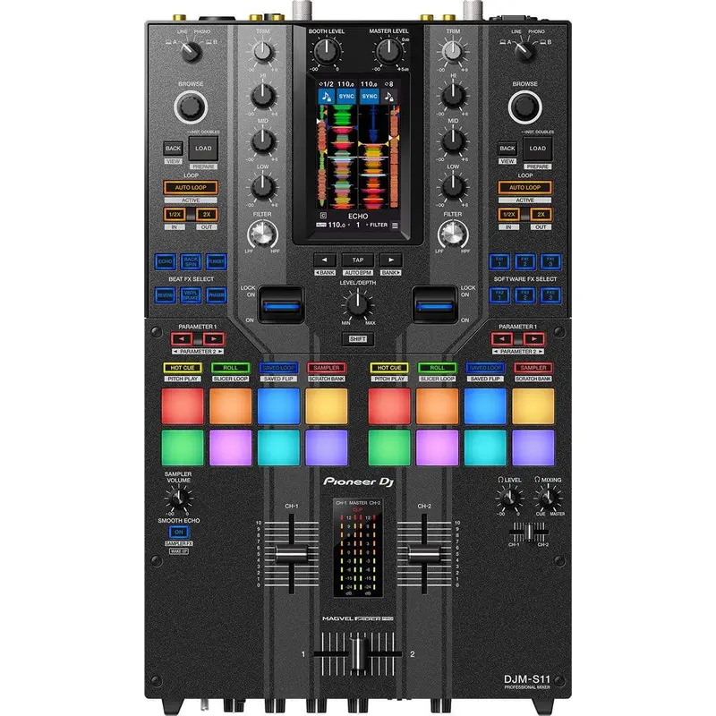 Pioneer DJ DJ DJM-S11-SE 2-Channel DJ Mixer for Serato