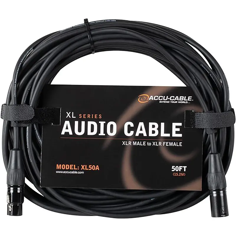 Accu-Cable XL50A 50-Foot XLR Audio Cable