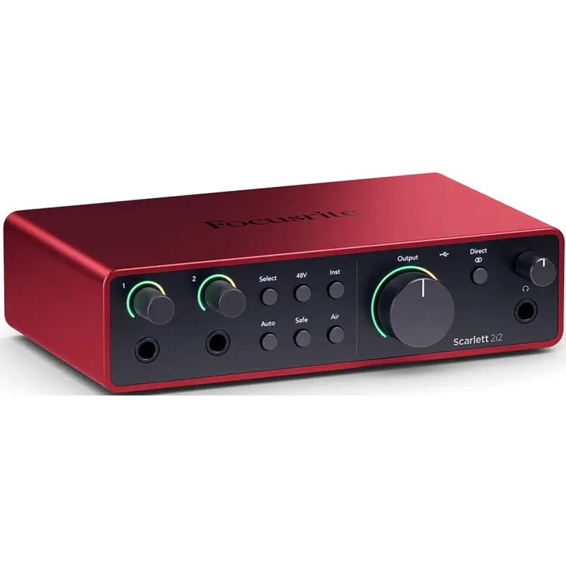 Focusrite Scarlett 2i2 4th Gen 2 In 2 Out Recording Interface