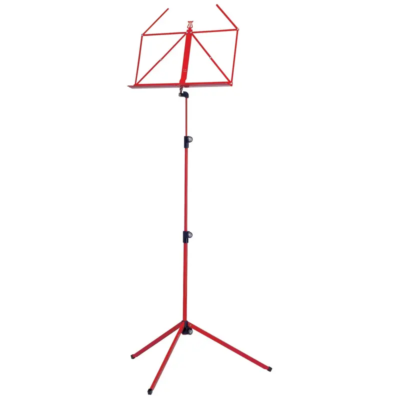 K&M 10010.000.59 Adjustable 3 Piece Music Stand - Red