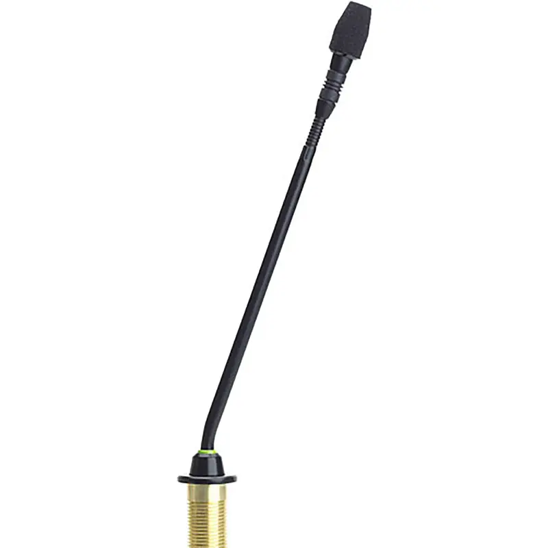 Shure MX410R/N 10 Inch Shock-Mounted Gooseneck Microphone - No Capsule - LED Ring - Preamp