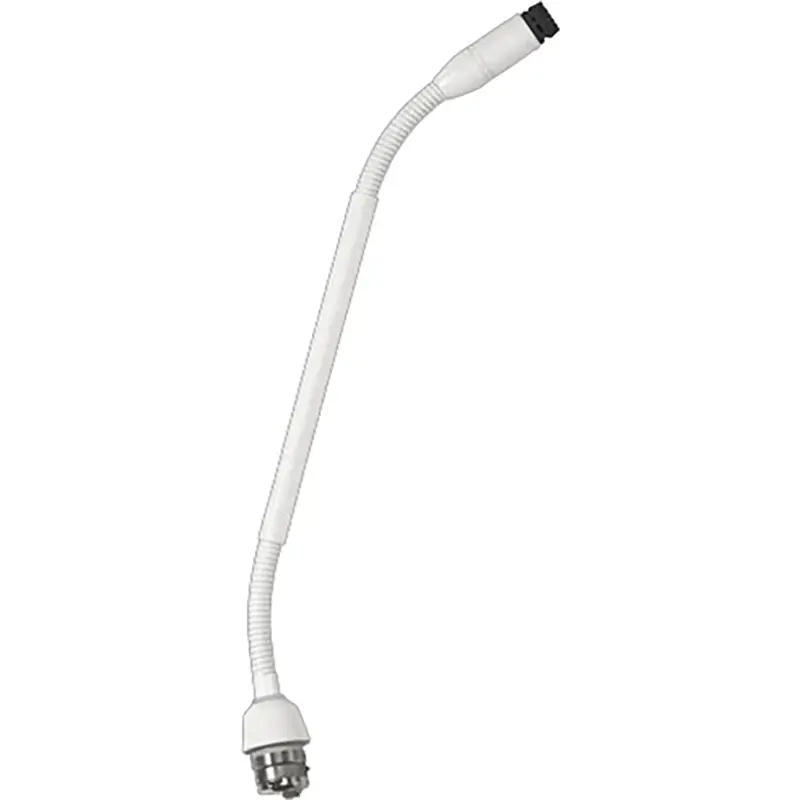 Shure MX410WRLPDF/N Dualflex 10-Inch Gooseneck Microphone - Top Light with No Capsule - White