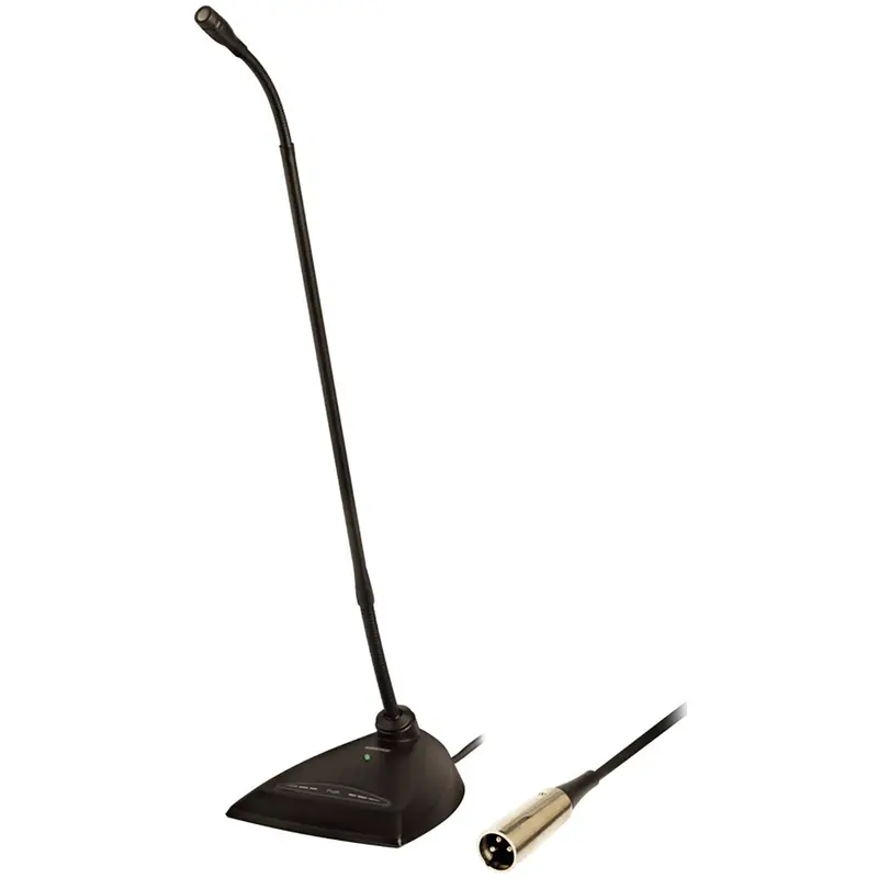Shure MX418D/N 18 Inch Gooseneck Microphone - No Cartridge - Preamp - Desktop Base - LED Indicator