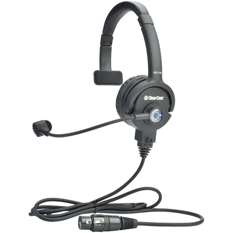 Clear-Com CC-110-X6 Single Ear Headset XLR (M) 6-Pin with Dynamic Microphone