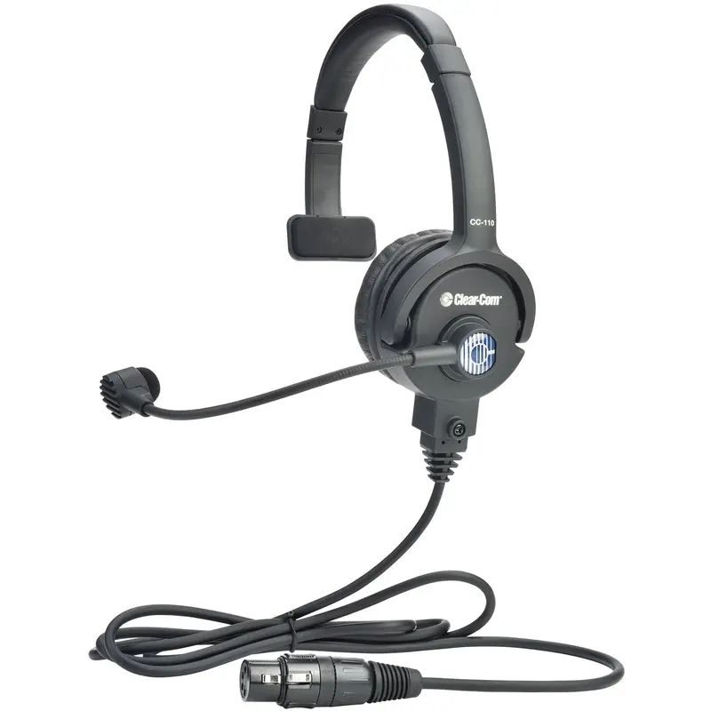 Clear-Com CC-110-X7 Single Ear Headset XLR (F) 7-Pin with Dynamic Microphone