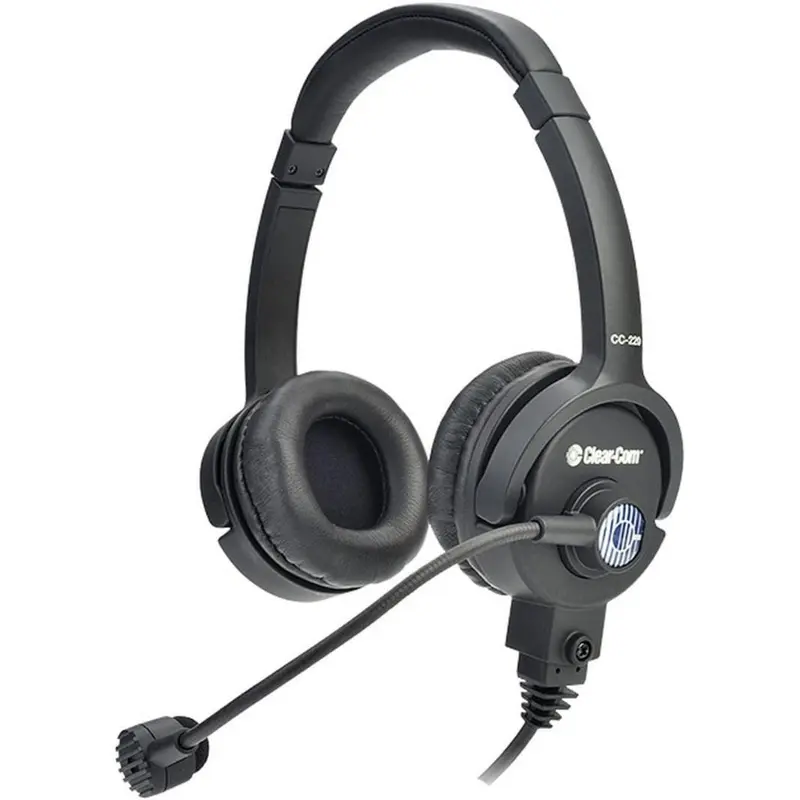 Clear-Com CC-220-B6 Double Ear Non-Terminated Headset with Dynamic Mic