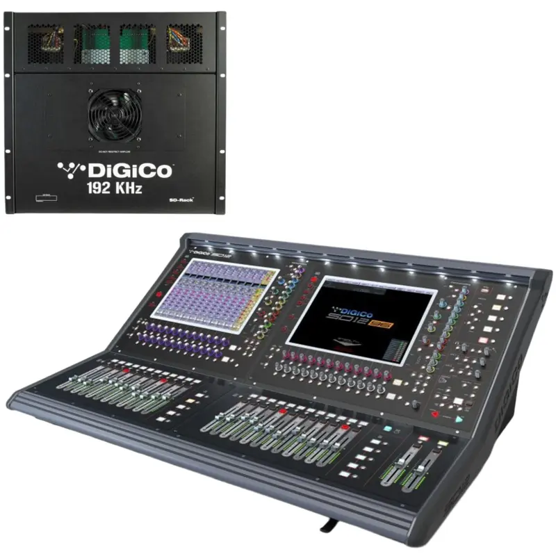 DiGiCo SD12 96-Input Digital Mixing Console SD Package - MADI and One Multi-Mode Optics ST