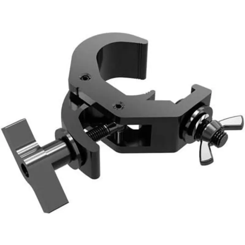 Global Truss JR-QUICK-RIG-CLAMP-BLK Medium Duty Hook Style Truss Clamp for 35mm Tube - Black