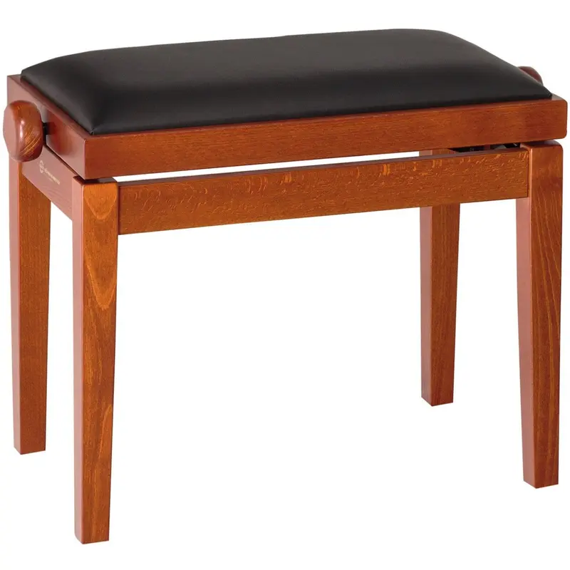 K&M 13740.000.28 Wooden Frame Piano Bench - Cherry Matte