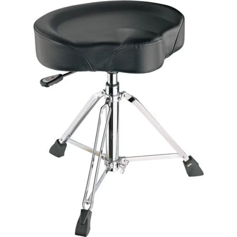 K&M 14035.000.02 Drum Throne with Pneumatic Spring - Black Leatherette