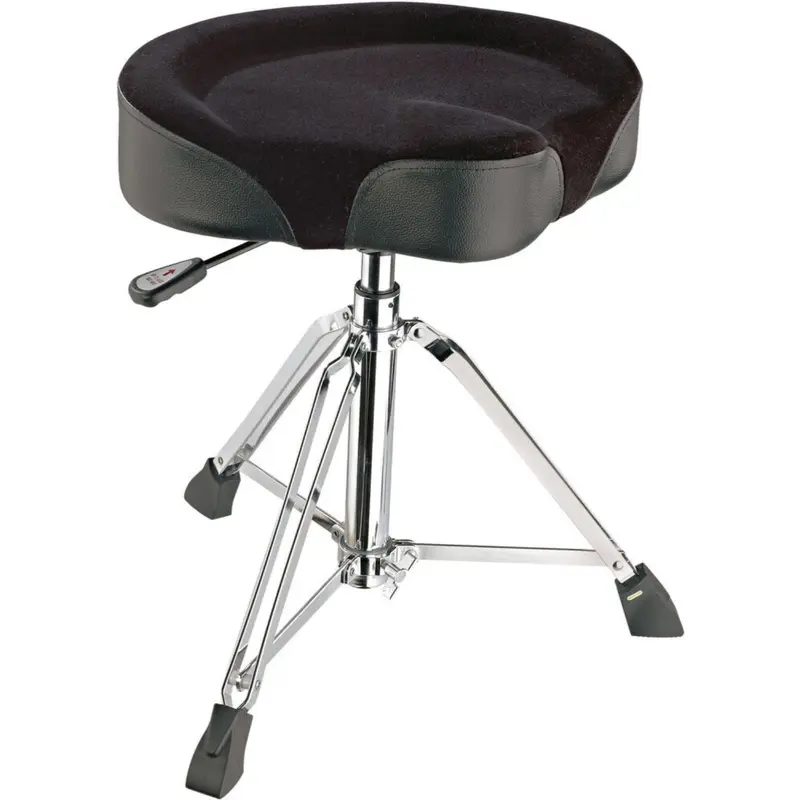 K&M 14036.000.02 Drum Throne with Pneumatic Spring - Black Velvet