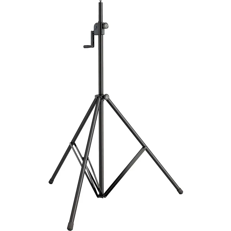 K&M 24615.000.55 Lighting / Speaker Stand - Hand Crank with Auto Lock - Black