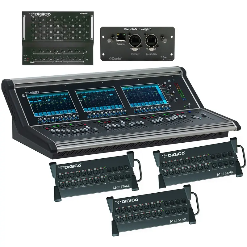 DiGiCo S31 Rack Pack with S31 Digital Console / DMI-DANTE2 / A168D Rack x3