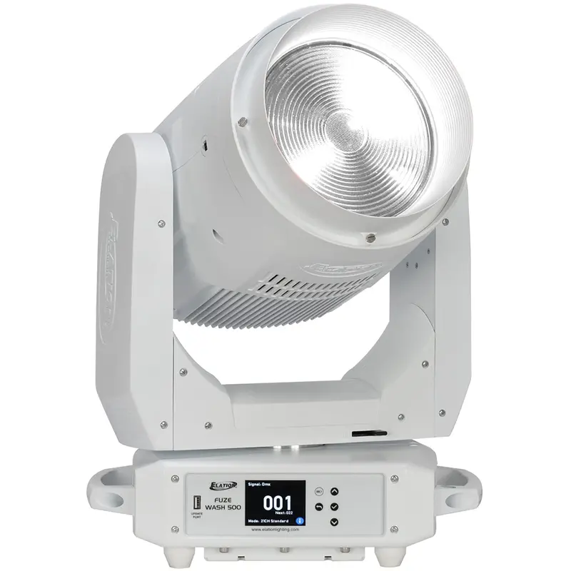 Elation FUZE-WASH-500-WH 500 Watt Full Spectrum RGBMA LED Wash Moving Head Fixture - White