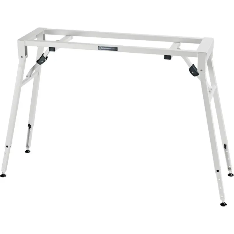 K&M 18953.017.76 Table-Style Stage Piano Stand - Pure White