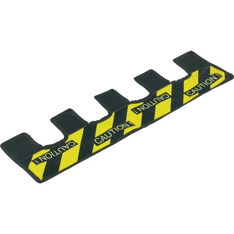 K&M 21402.000.00 Caution Warning Strip - Nylon Fabric - Yellow / Black