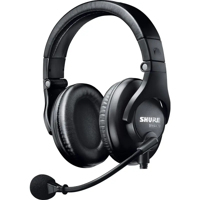 Shure BRH440M-LC Dual-Sided Broadcast intercom Headset with Built-In Microphone