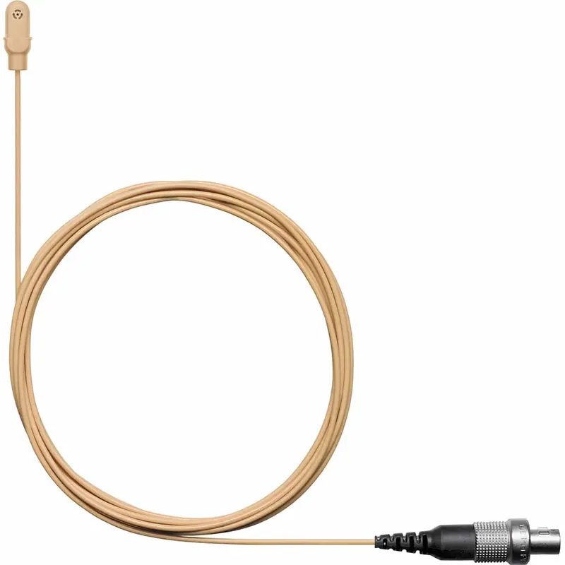 Shure DL4T/O-LM3-A DuraPlex Omnidirectional Subminiature Waterproof Microphone - LEMO3 Plug - Tan