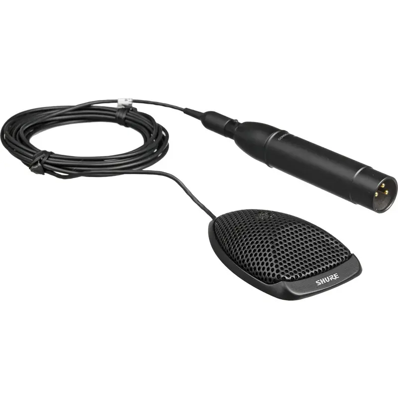 Shure MX391/O Omnidirectional Miniature Microflex Condenser Boundary Microphone - Black