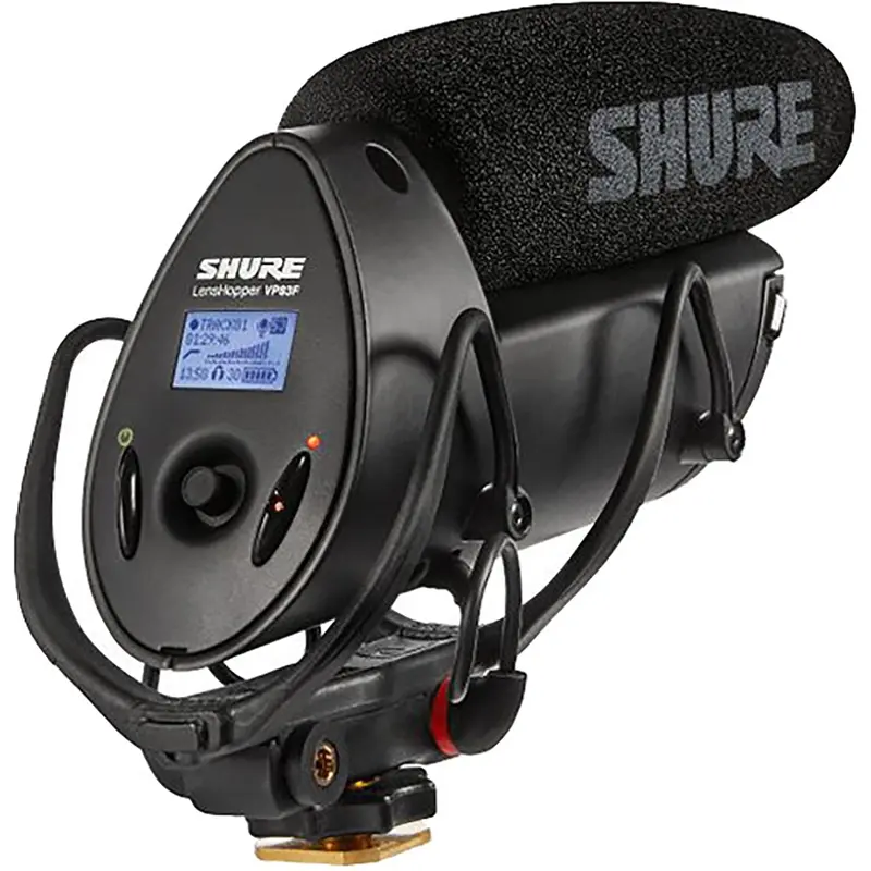 Shure VP83F Lenshopper Camera-Mount Shotgun Microphone with Integrated Flash Recording