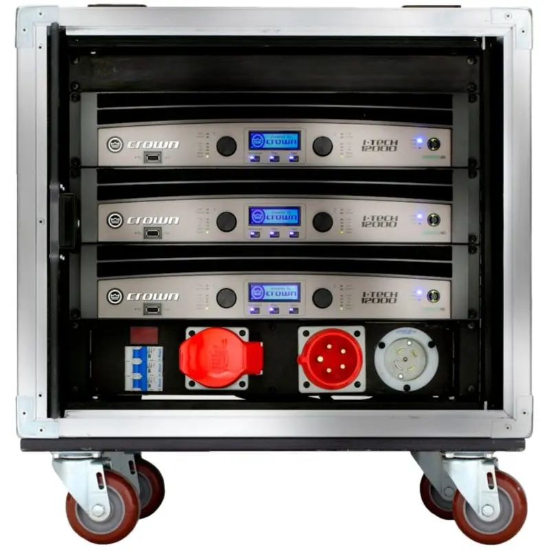 Crown VRACK12KFX Rack for 3x I-Tech 12000HD - Complete with Amplifiers
