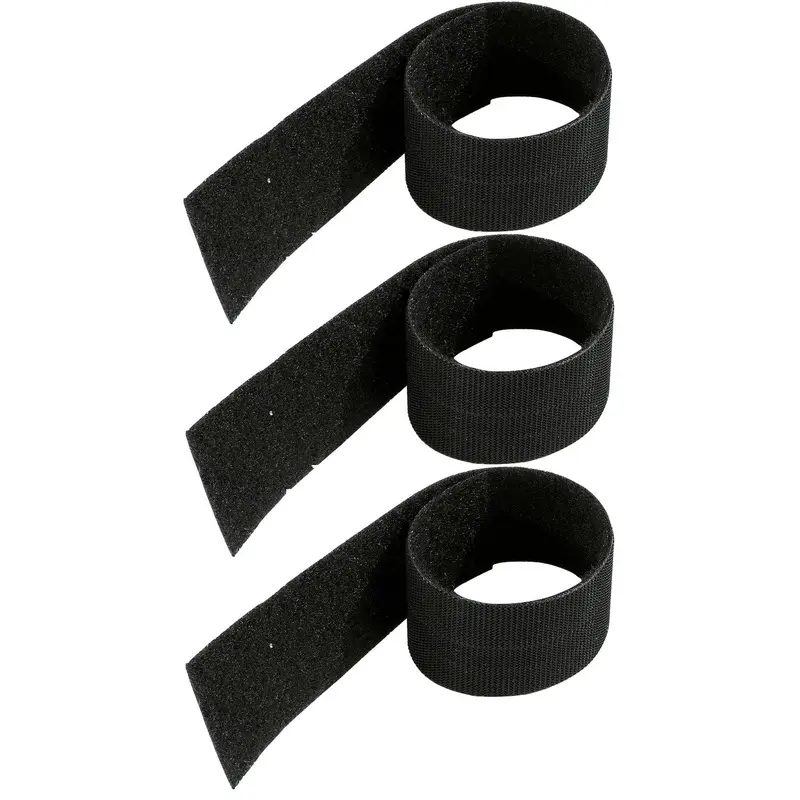 K&M 21403.003.55 Velcro Cable Holder - Black (3 Pieces)