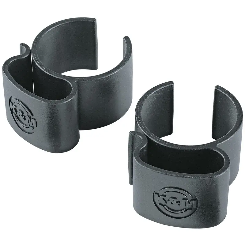 K&M 21406.000.55 Cable Clamp - Black (2 Pieces)