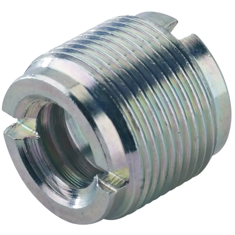 K&M 21500.000.29 Thread Adapter - 1/2-3/8 Inch Female Thread - 5/8 Inch 27 Gauge Male Thread - Zinc